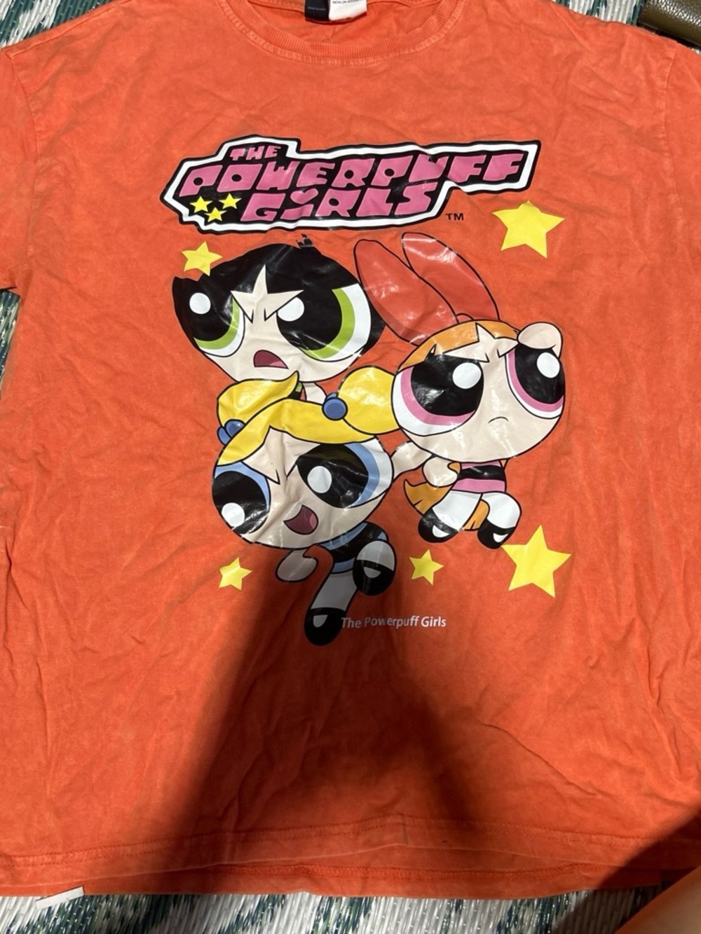 ROMWE Orange Powerpuff Girls Graphic Tee